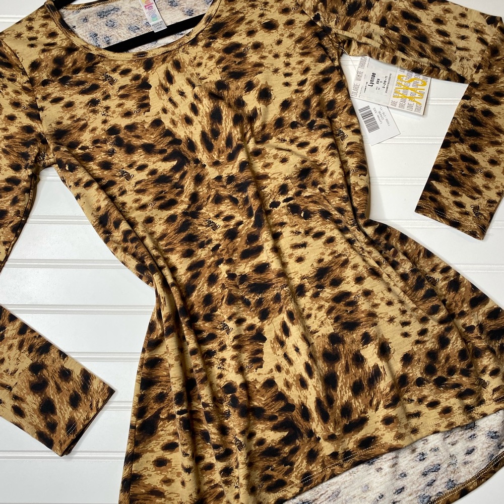 NWT Lularoe Lynnae leopard print size XXS